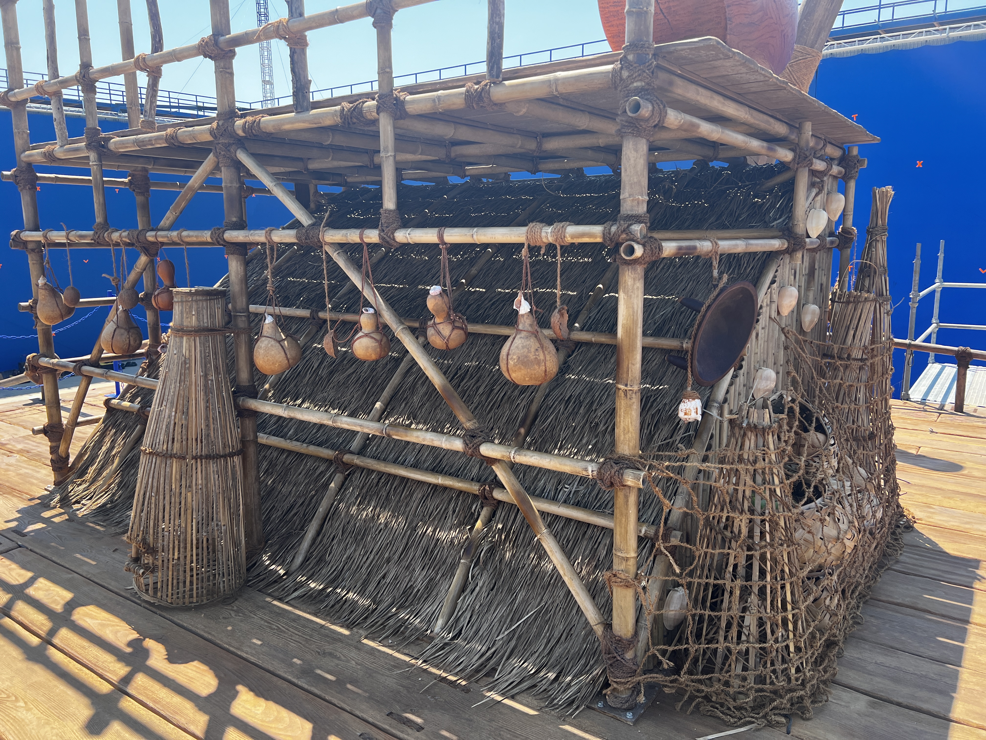 Ancestors canoe hut structure