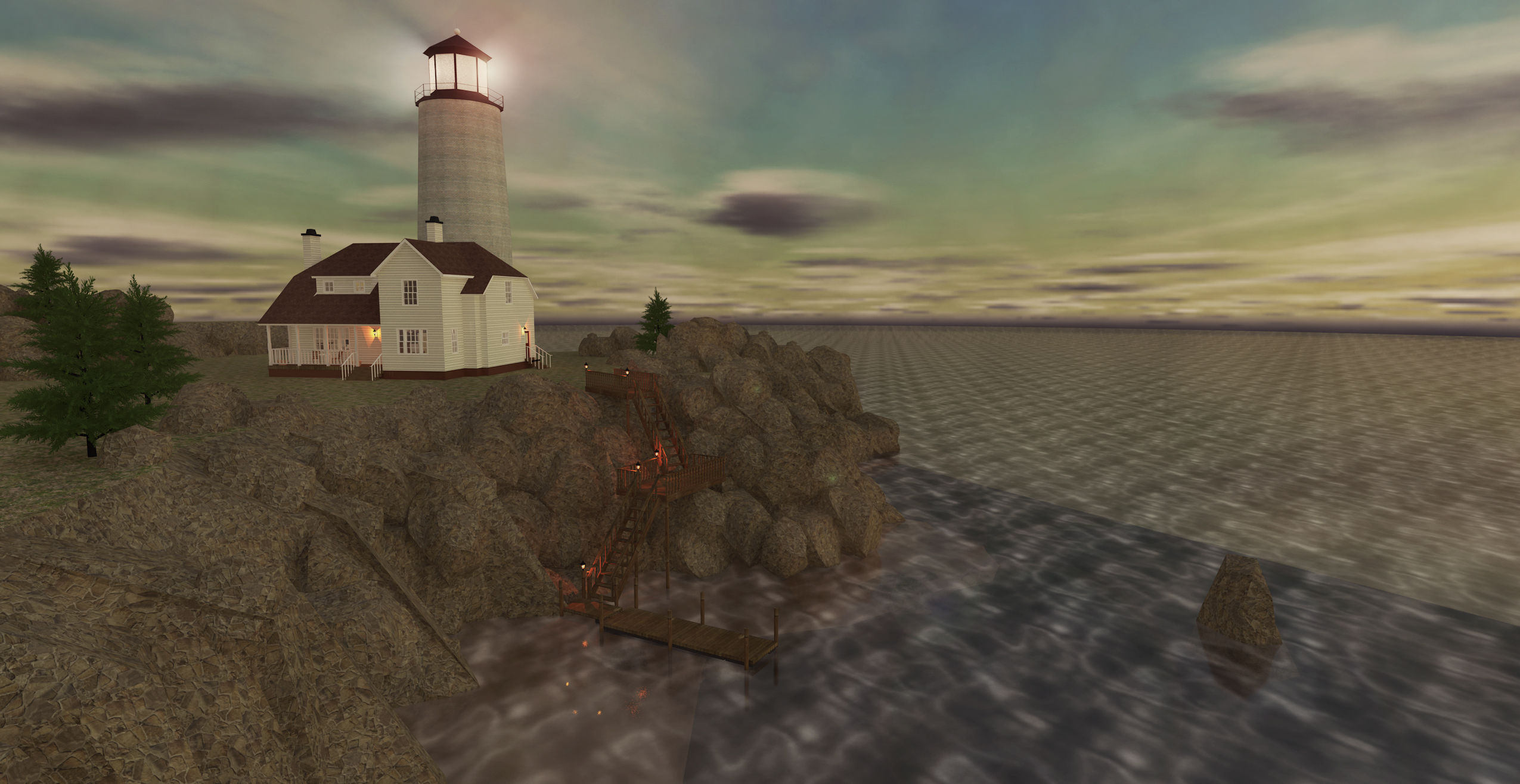 Aquaman lighthouse 3D model