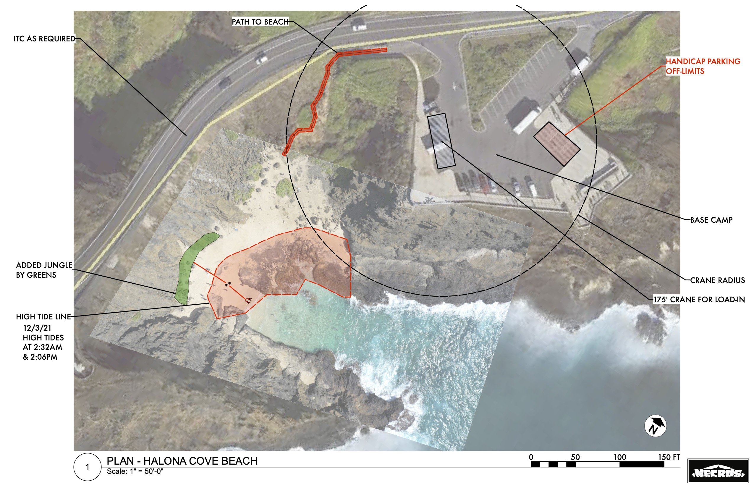 Beach arrival concept