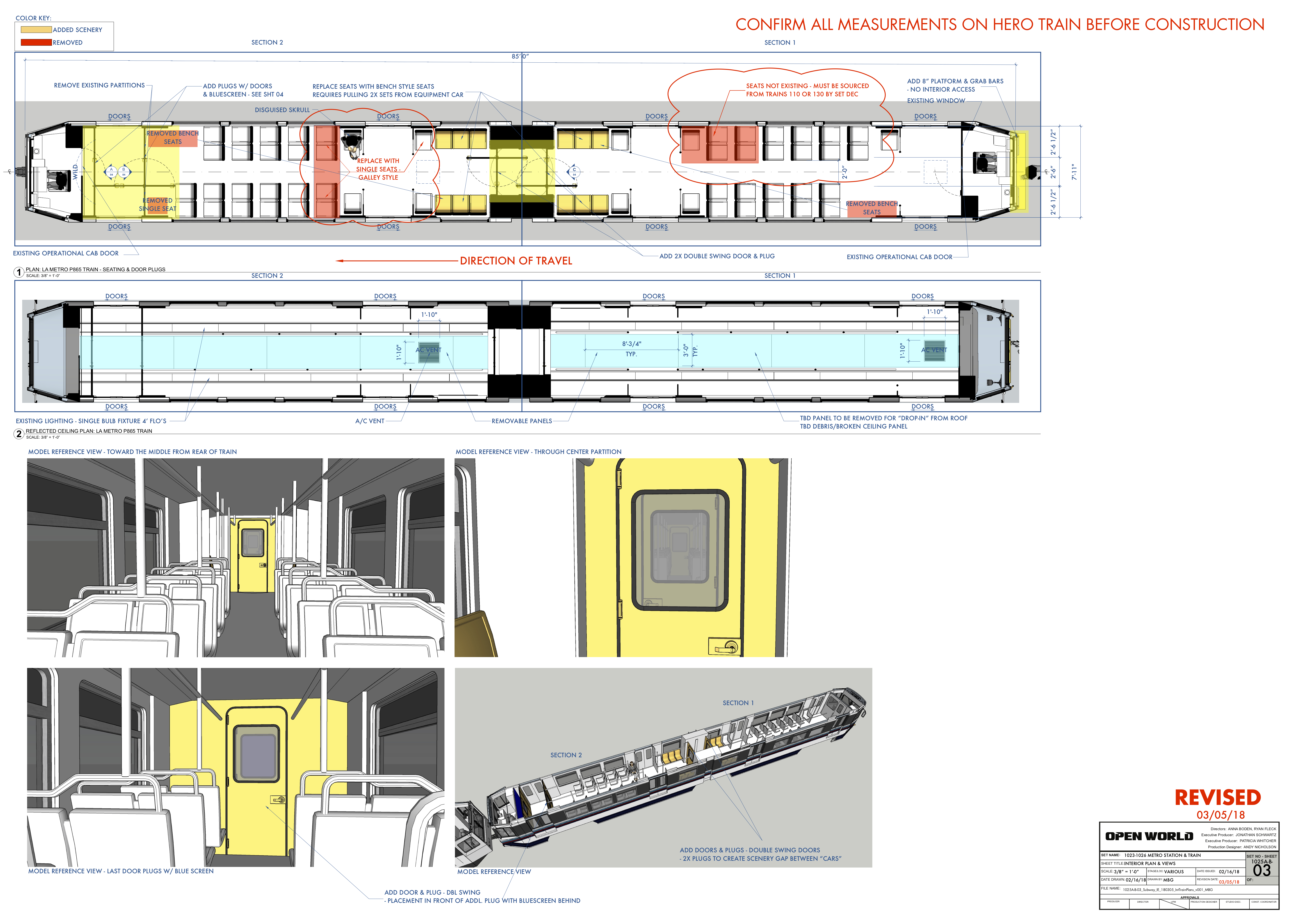 Action sequence coordination drawings