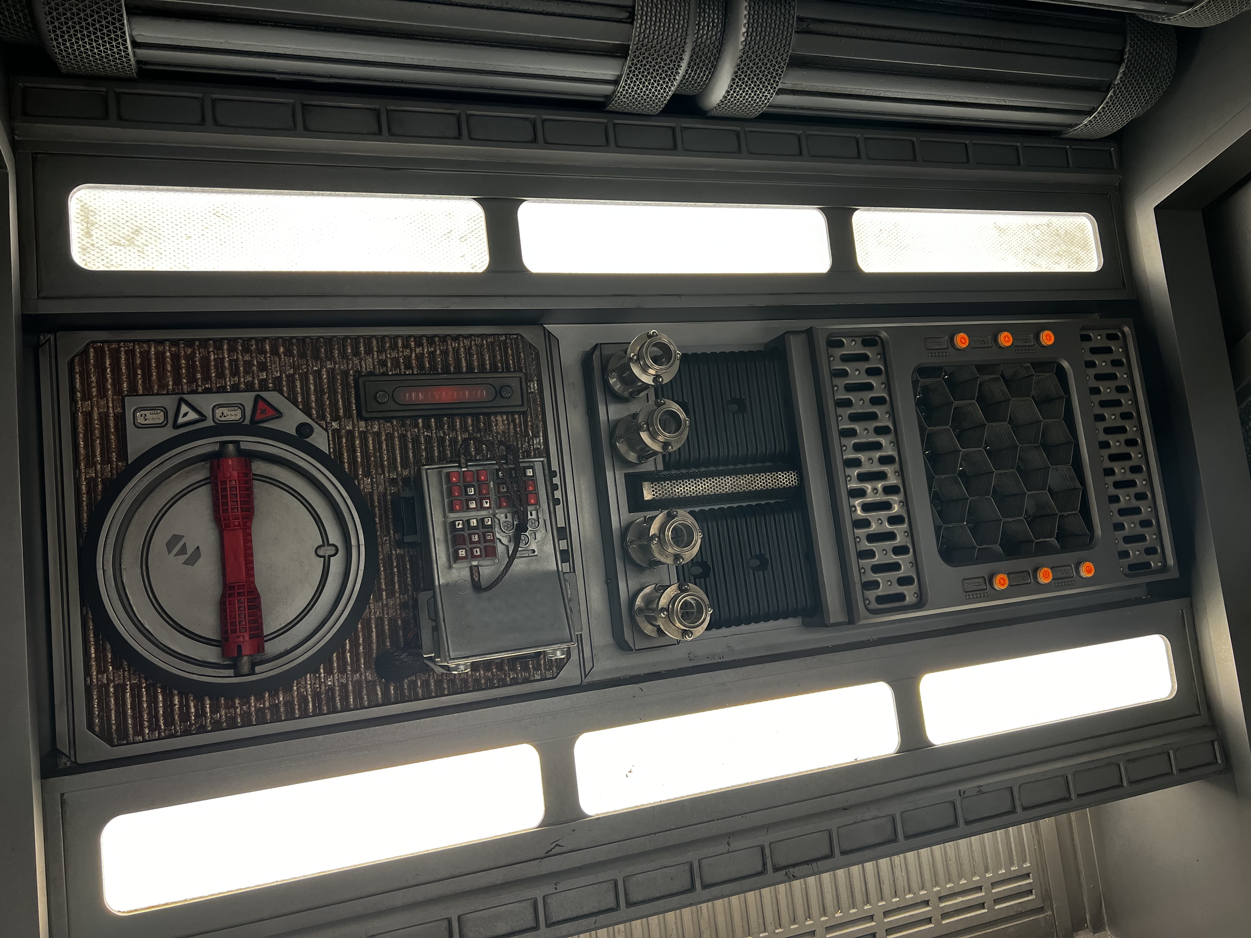 Implemented control panel