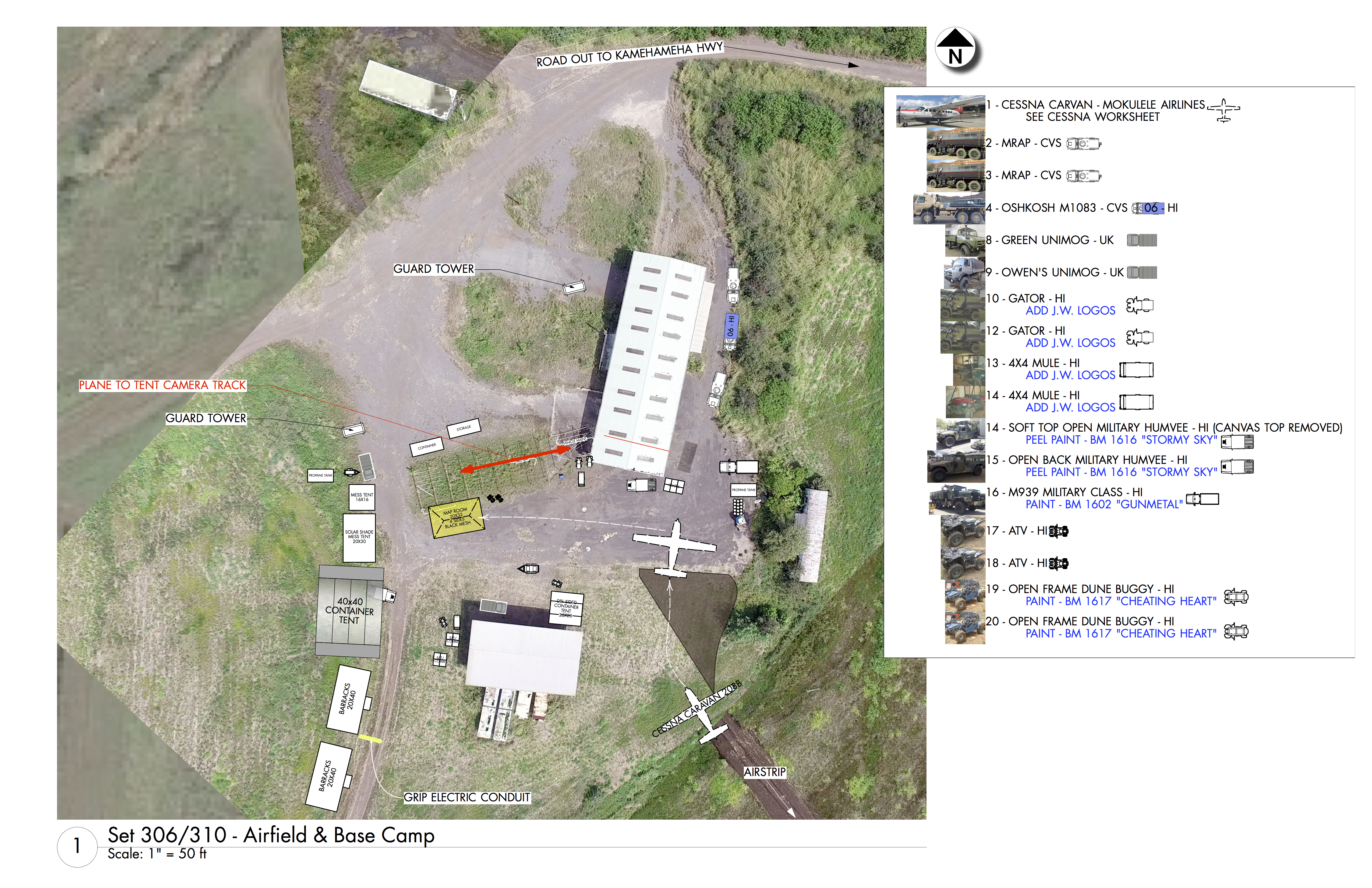 Airstrip technical drawing
