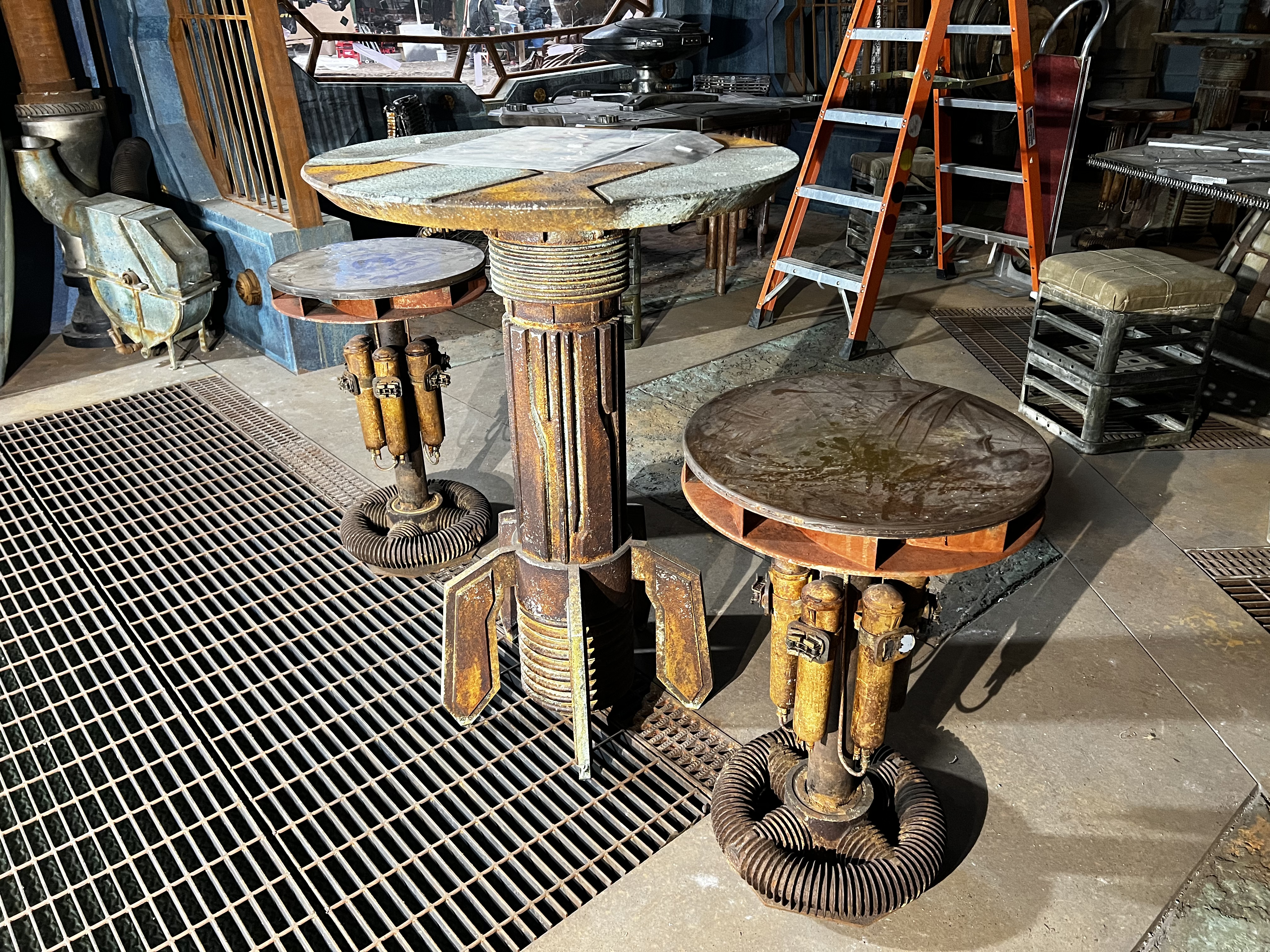 Knowhere bar stools on set