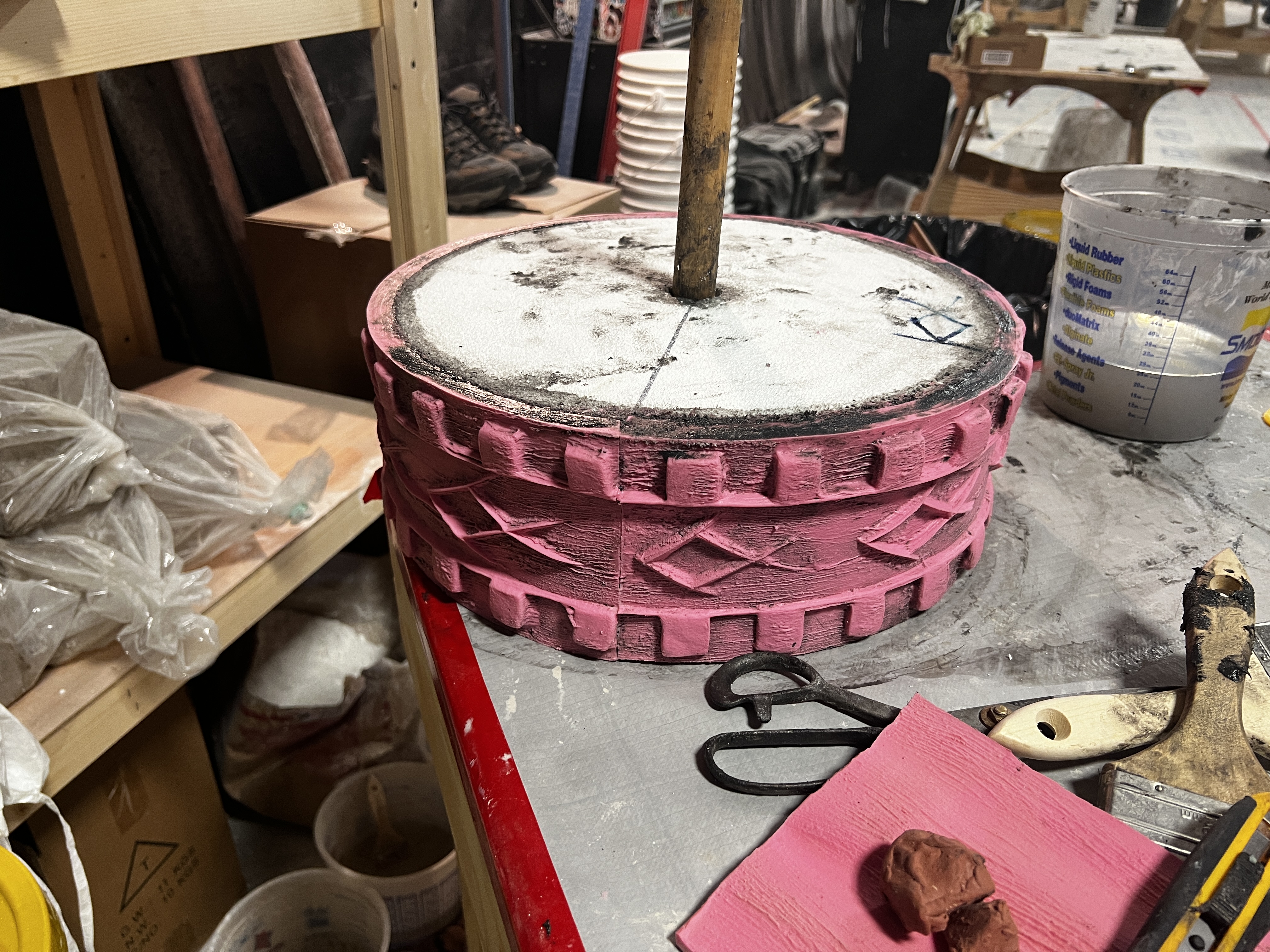 Carving mold wheel