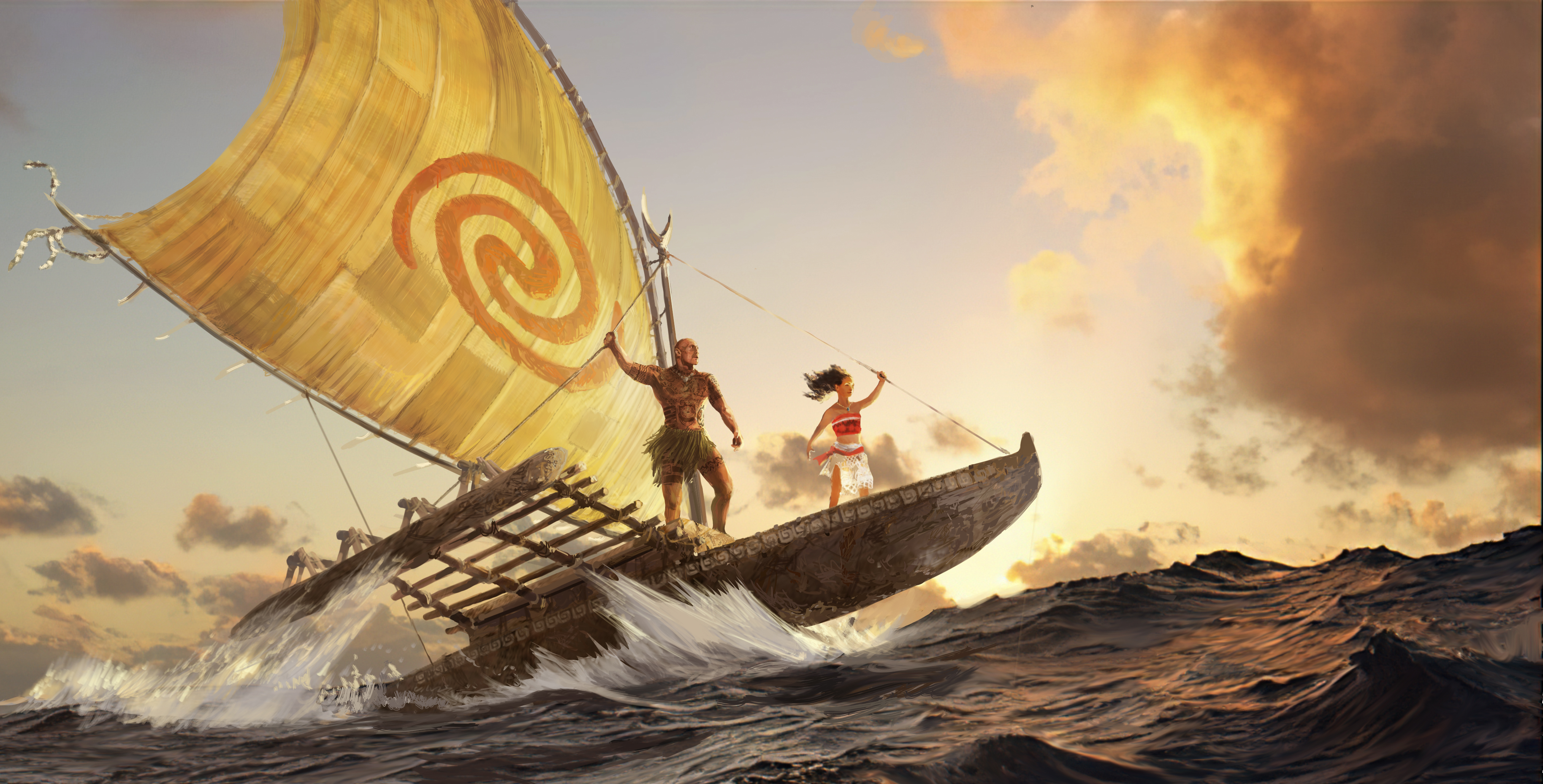Moana's Hero Canoe Concept