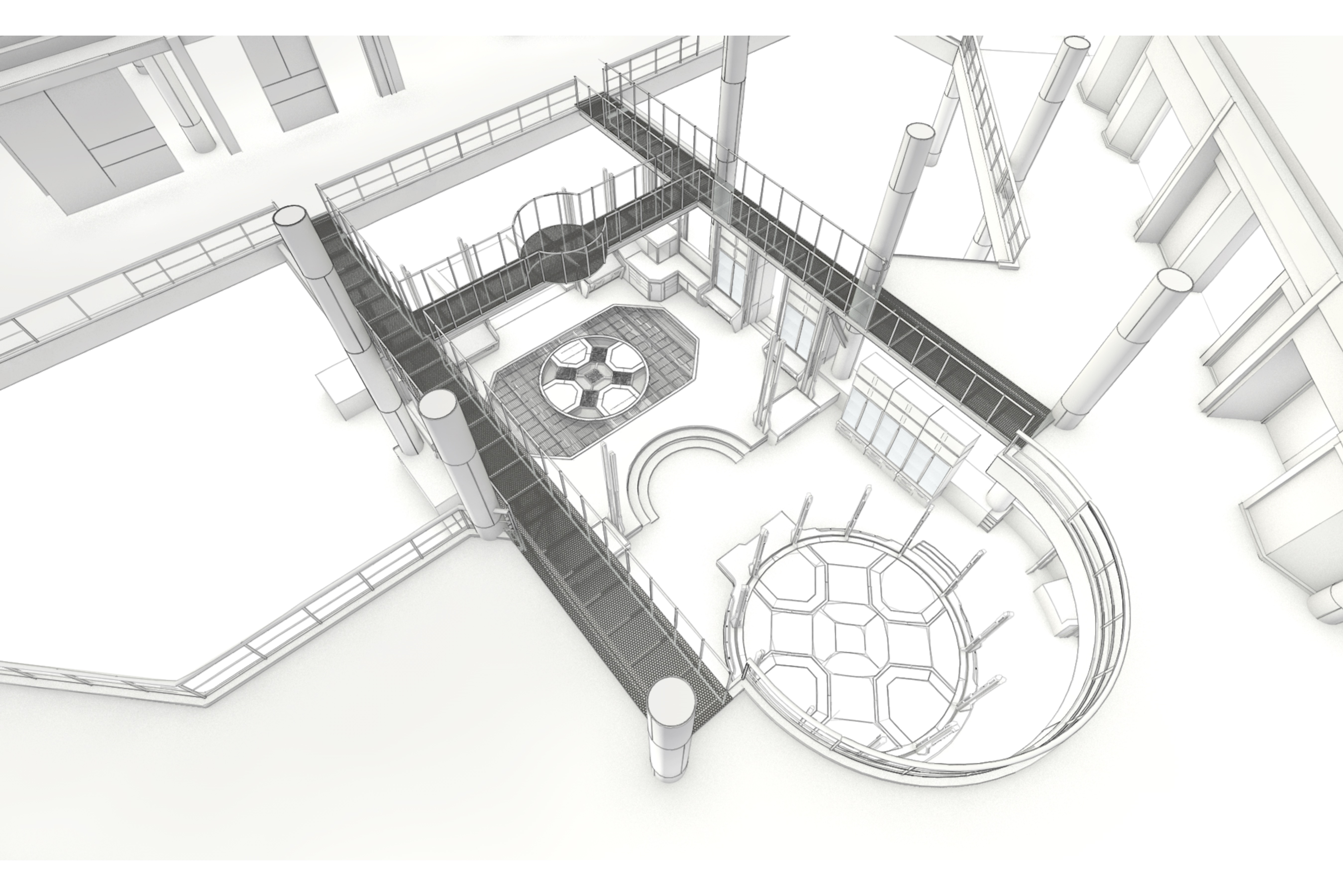 Tech wall and equipment bay design development