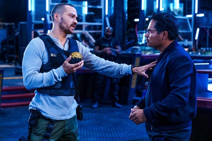 The completed Secret Headquarters main floor featuring backlit walls, video panel technology, and integrated lighting systems