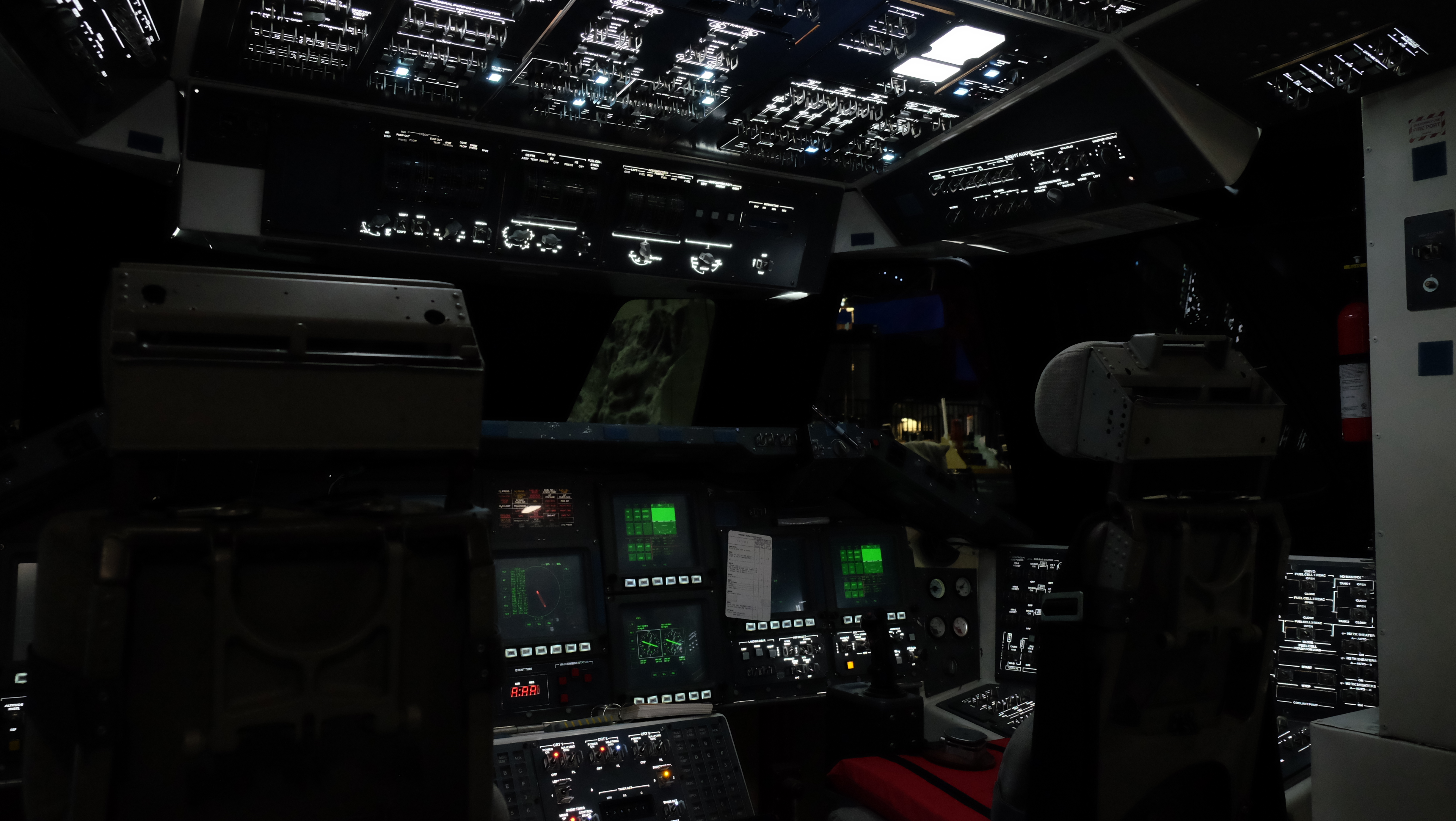 Space shuttle interior